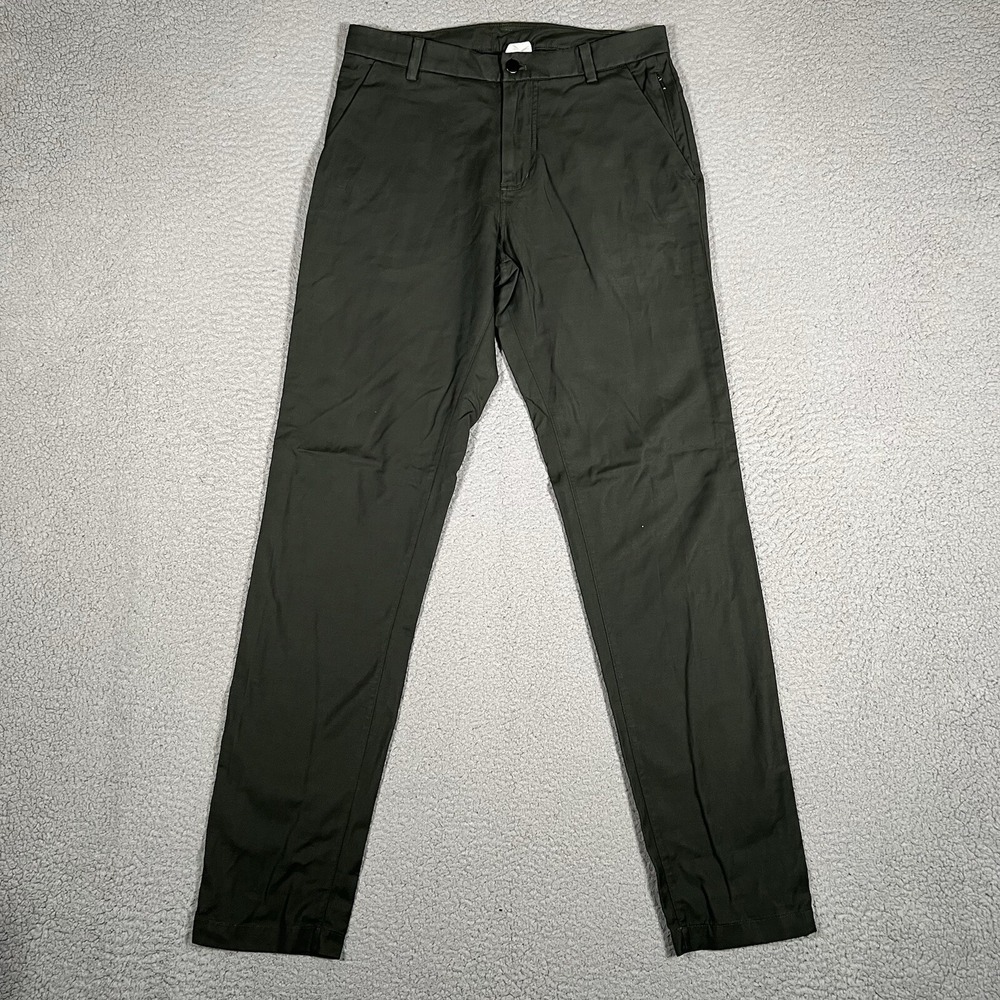 Lululemon Pants Mens 30x33‎ Green Commission Swift Cotton Stretch Smart Casual
